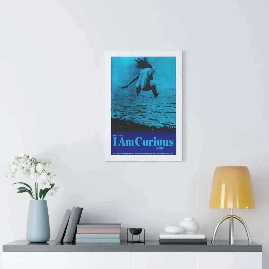 I AM CURIOUS (BLUE) 1968 - Framed Movie Poster - The Sticker Space