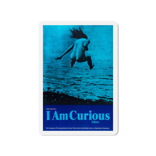 I AM CURIOUS (BLUE) 1968 Movie Poster - Refrigerator Magnet-2" x 2"-The Sticker Space