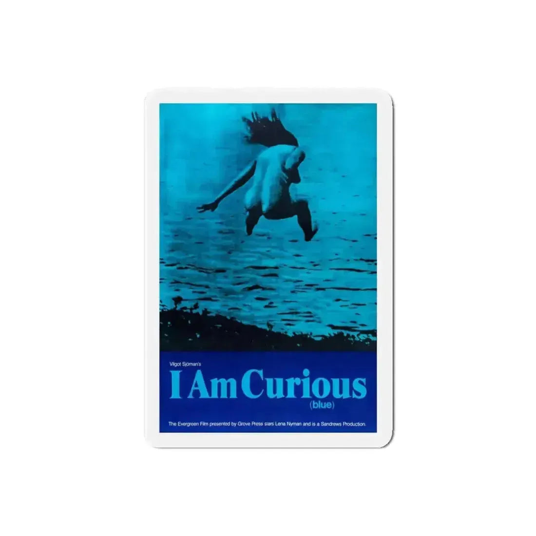 I AM CURIOUS (BLUE) 1968 Movie Poster - Refrigerator Magnet - The Sticker Space