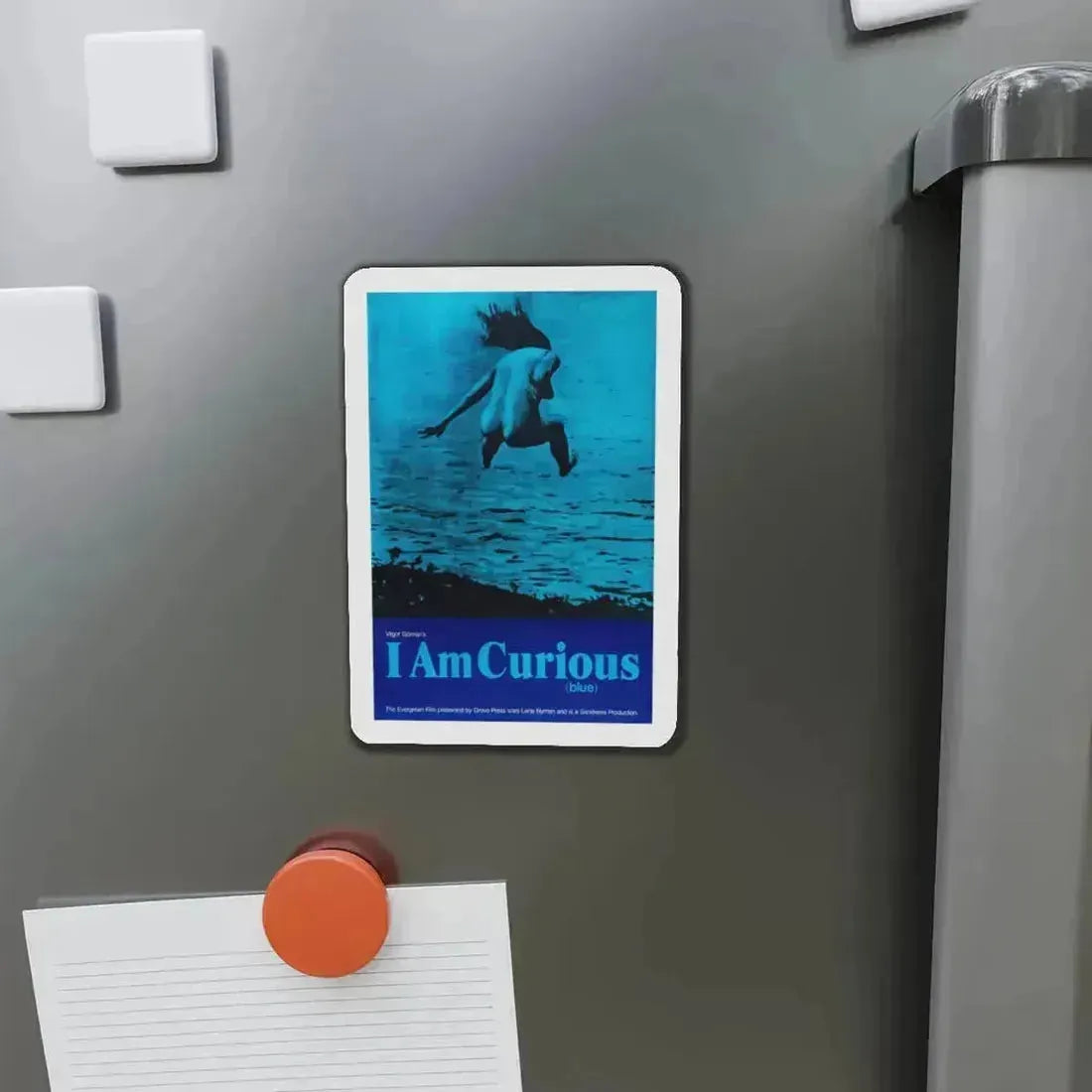 I AM CURIOUS (BLUE) 1968 Movie Poster - Refrigerator Magnet - The Sticker Space