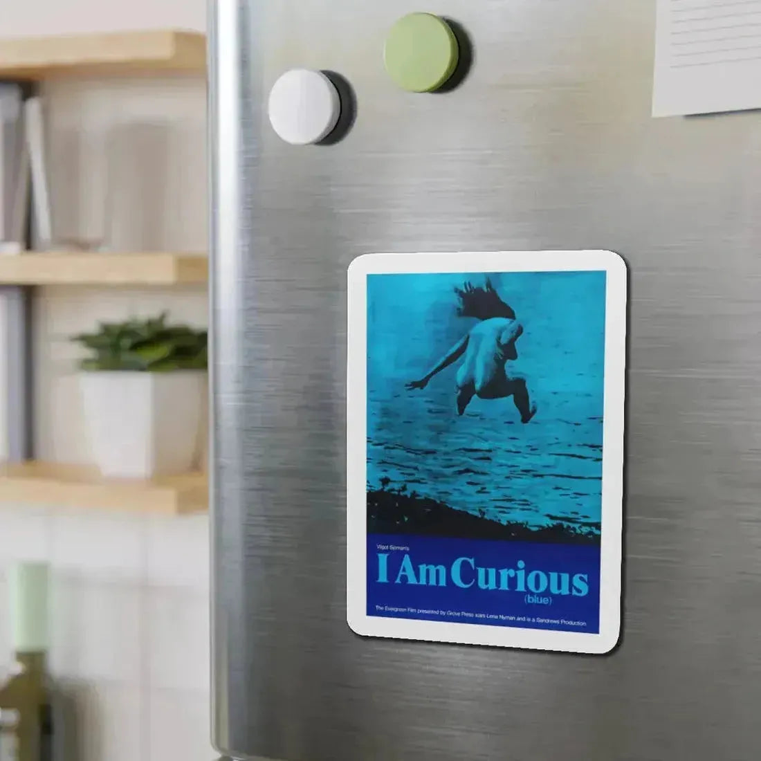 I AM CURIOUS (BLUE) 1968 Movie Poster - Refrigerator Magnet - The Sticker Space