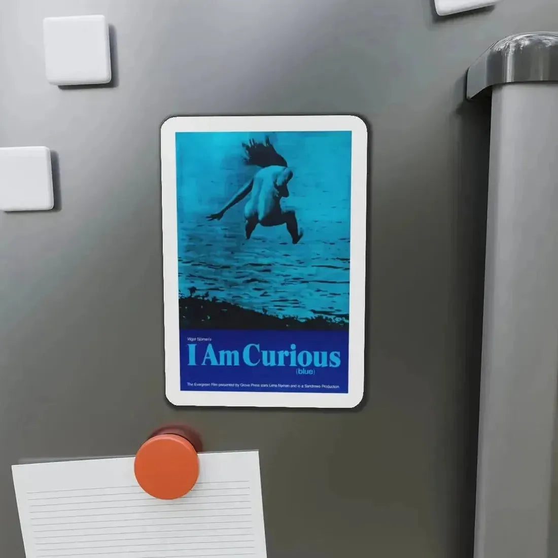 I AM CURIOUS (BLUE) 1968 Movie Poster - Refrigerator Magnet - The Sticker Space