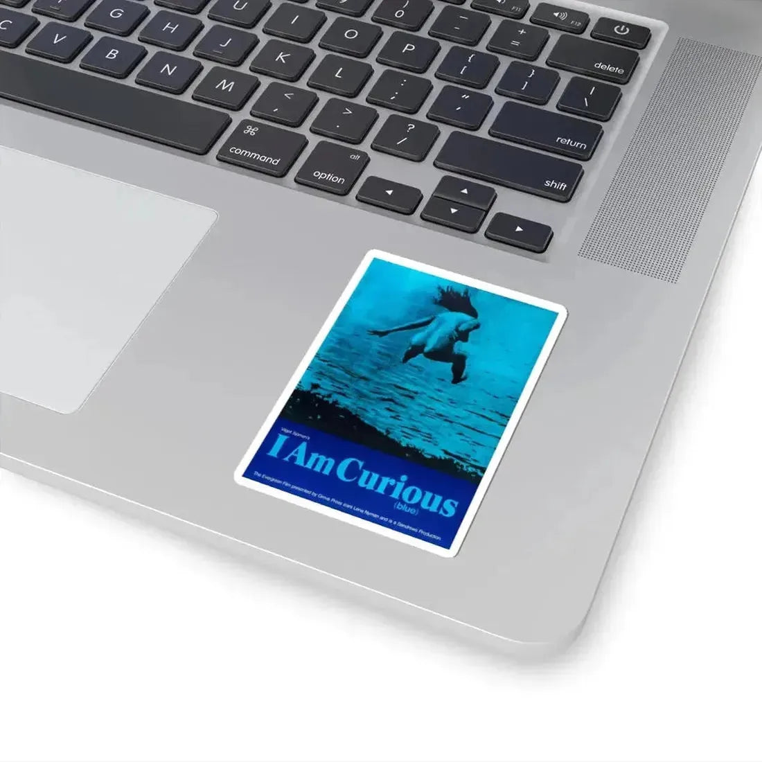 I AM CURIOUS (BLUE) 1968 Movie Poster - STICKER Vinyl Kiss-Cut Decal - The Sticker Space