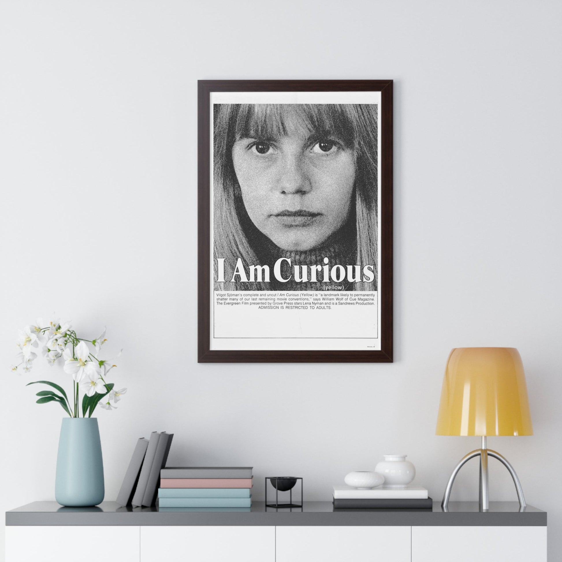 I AM CURIOUS (YELLOW) 1967 - Framed Movie Poster-The Sticker Space