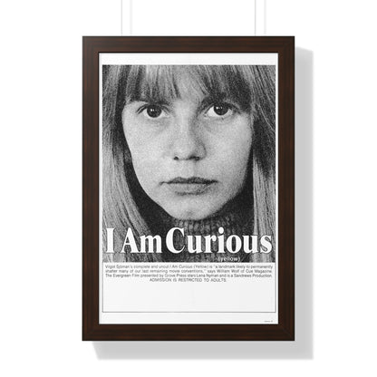 I AM CURIOUS (YELLOW) 1967 - Framed Movie Poster-16″ x 24″-The Sticker Space