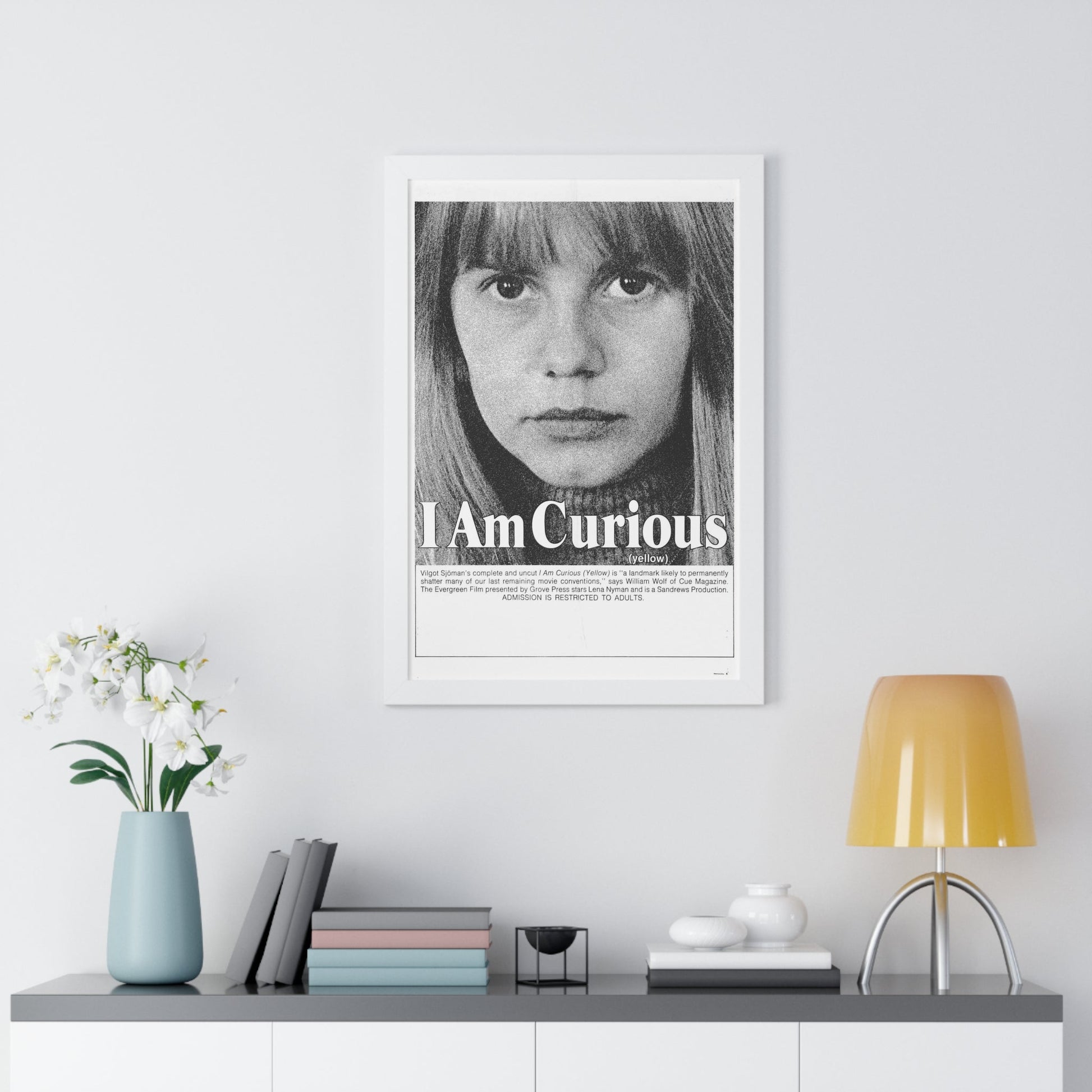 I AM CURIOUS (YELLOW) 1967 - Framed Movie Poster-The Sticker Space