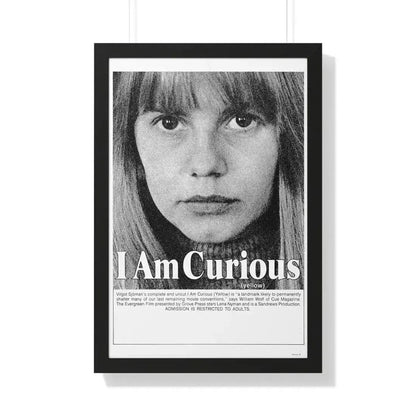 I AM CURIOUS (YELLOW) 1967 - Framed Movie Poster 20" x 30" Black - The Sticker Space