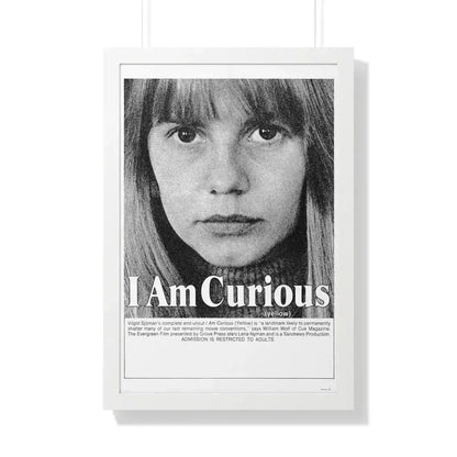 I AM CURIOUS (YELLOW) 1967 - Framed Movie Poster 20" x 30" White - The Sticker Space