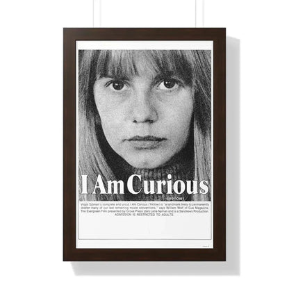 I AM CURIOUS (YELLOW) 1967 - Framed Movie Poster - The Sticker Space