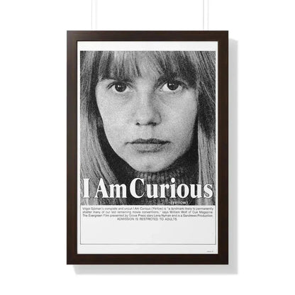 I AM CURIOUS (YELLOW) 1967 - Framed Movie Poster - The Sticker Space