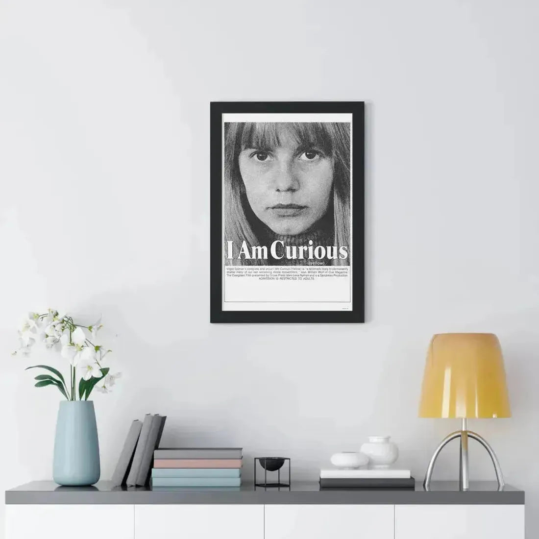 I AM CURIOUS (YELLOW) 1967 - Framed Movie Poster - The Sticker Space