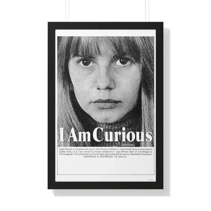 I AM CURIOUS (YELLOW) 1967 - Framed Movie Poster - The Sticker Space