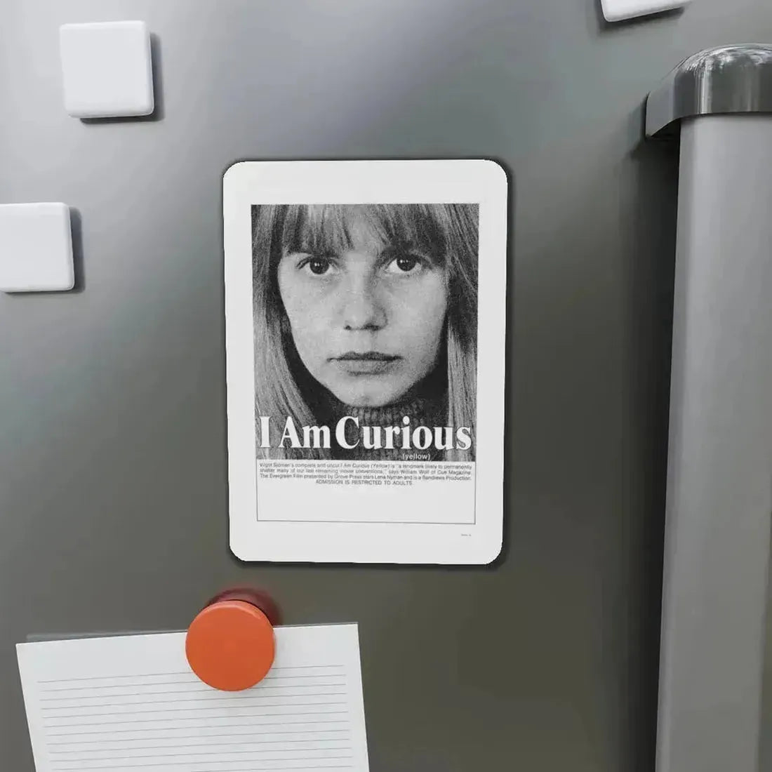 I AM CURIOUS (YELLOW) 1967 Movie Poster - Refrigerator Magnet - The Sticker Space