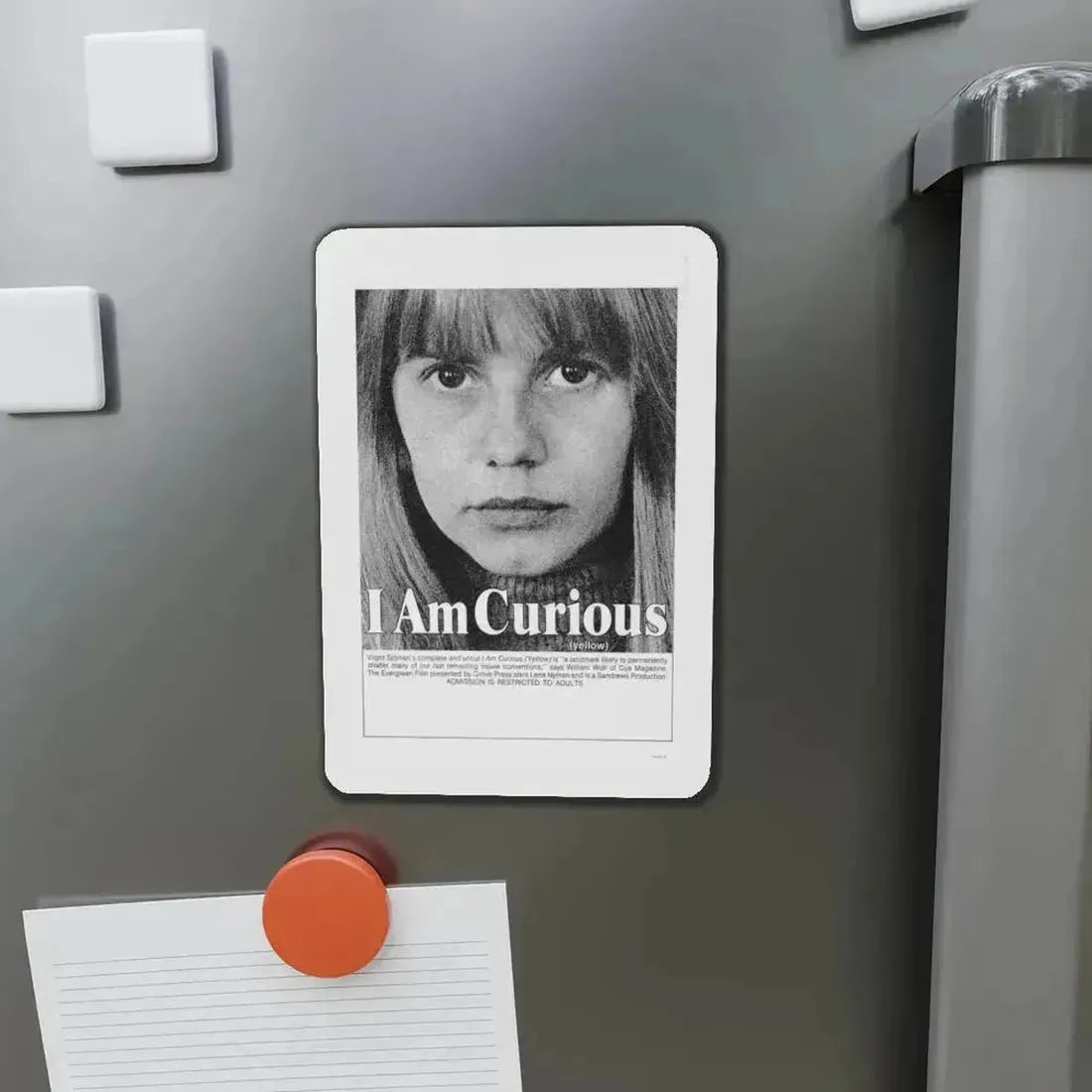 I AM CURIOUS (YELLOW) 1967 Movie Poster - Refrigerator Magnet - The Sticker Space