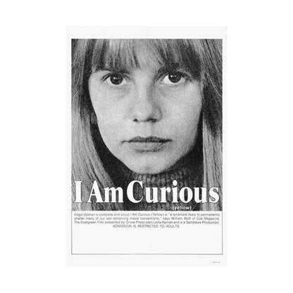I AM CURIOUS (YELLOW) 1967 - Paper Movie Poster - The Sticker Space