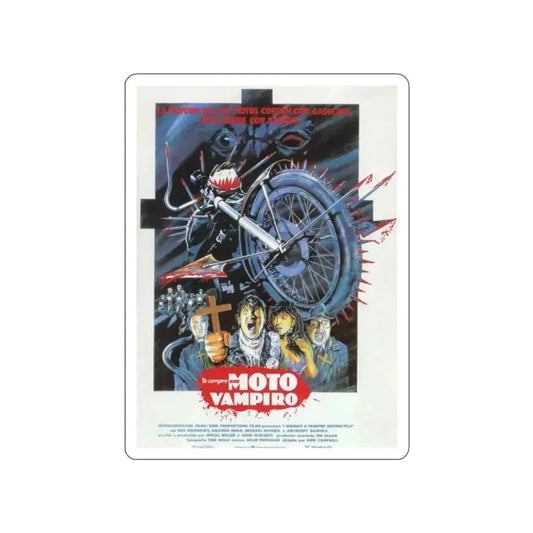 I BOUGHT A VAMPIRE MOTORCYCLE 1990 Movie Poster STICKER Vinyl Die-Cut Decal 2 Inch - The Sticker Space