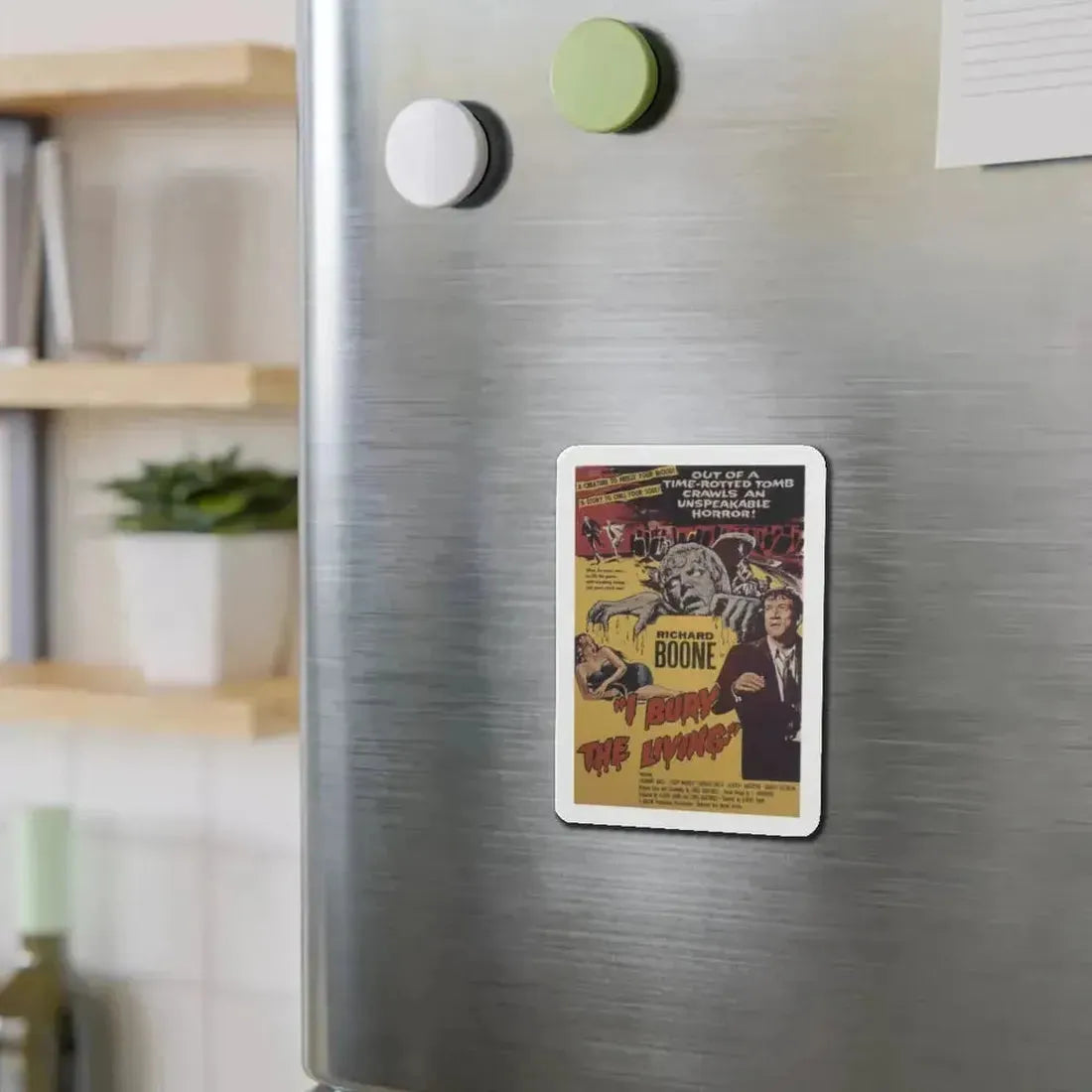 I BURY THE LIVING 1958 Movie Poster - Refrigerator Magnet - The Sticker Space