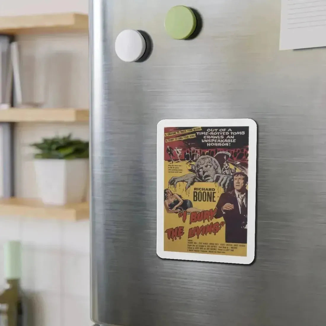 I BURY THE LIVING 1958 Movie Poster - Refrigerator Magnet - The Sticker Space