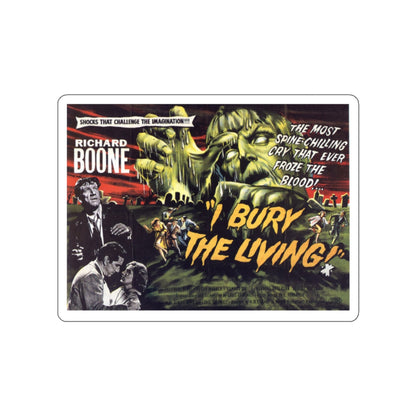 I BURY THE LIVING (2) 1958 Movie Poster STICKER Vinyl Die-Cut Decal-2 Inch-The Sticker Space