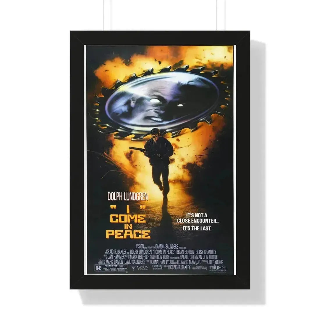 I COME IN PEACE (DARK ANGEL) 1990 - Framed Movie Poster - The Sticker Space