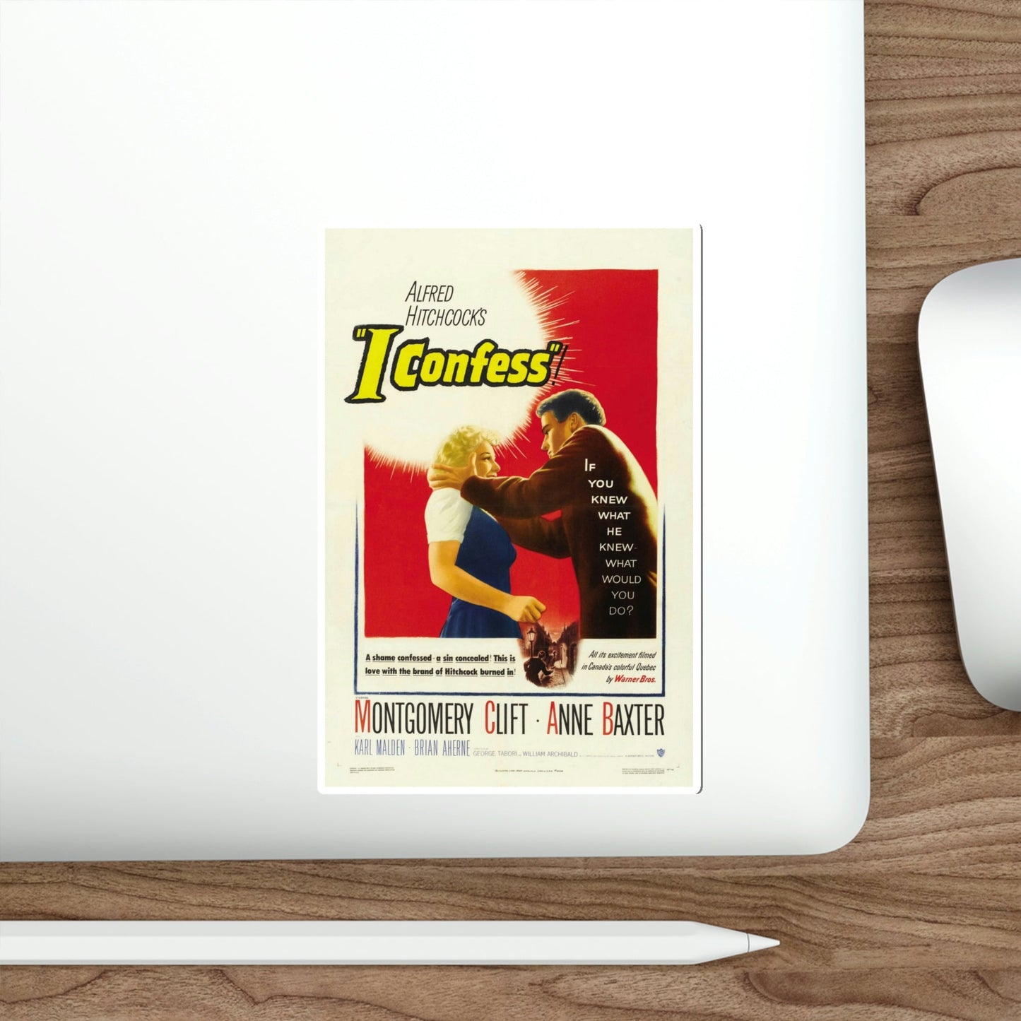 I Confess 1953 Movie Poster STICKER Vinyl Die-Cut Decal-The Sticker Space