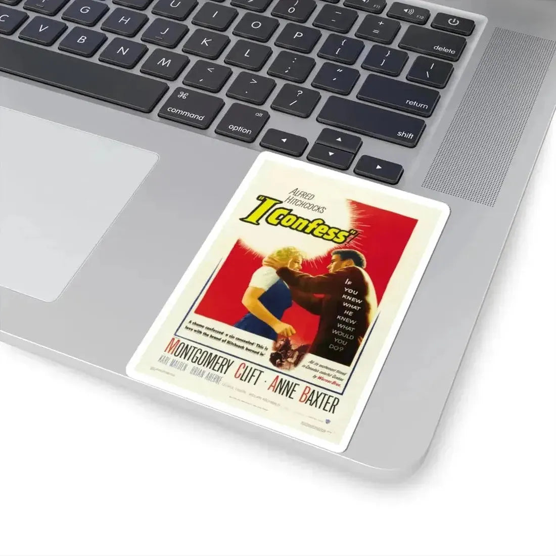 I Confess 1953 Movie Poster - STICKER Vinyl Kiss-Cut Decal - The Sticker Space