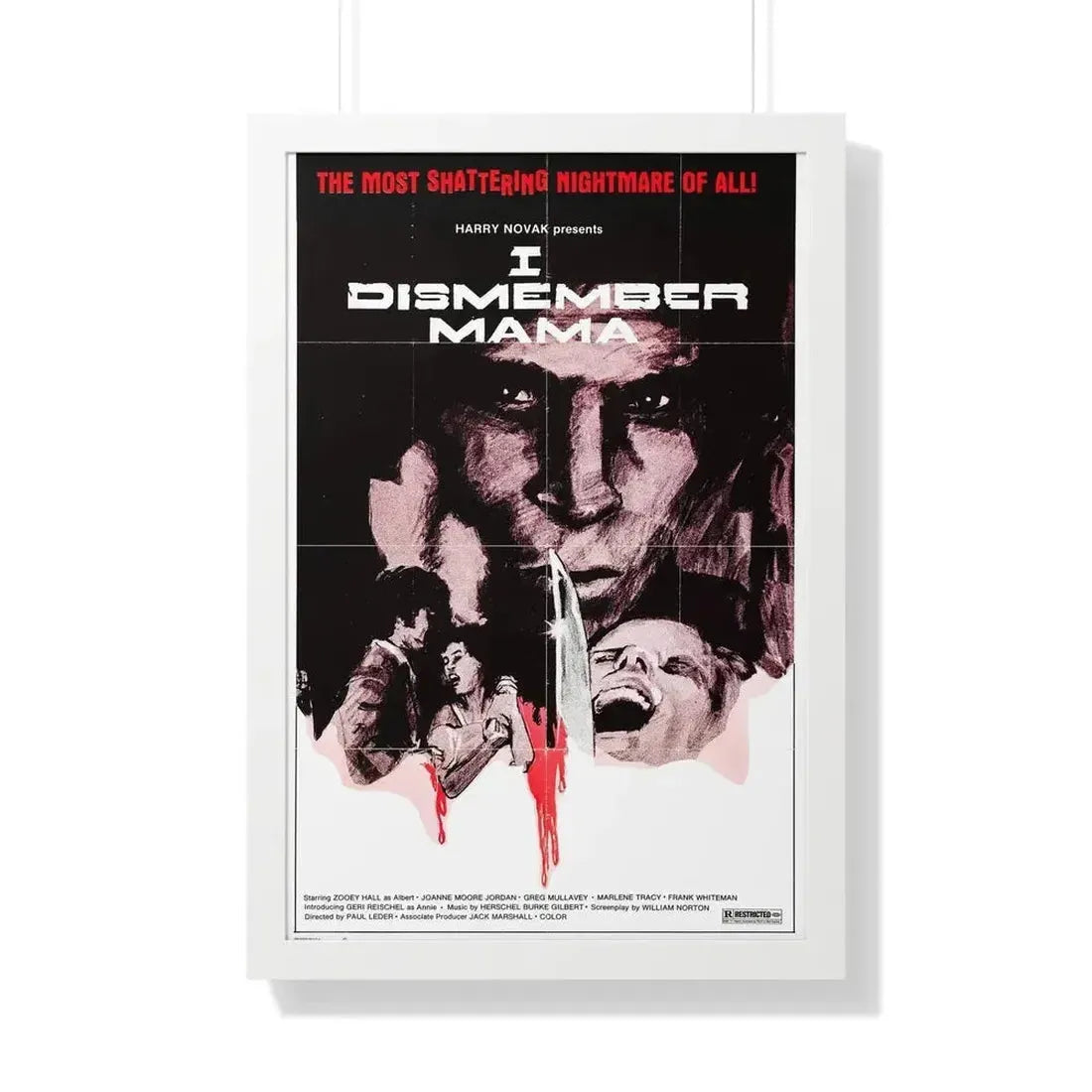 I DISMEMBER MAMA 1972 - Framed Movie Poster - The Sticker Space