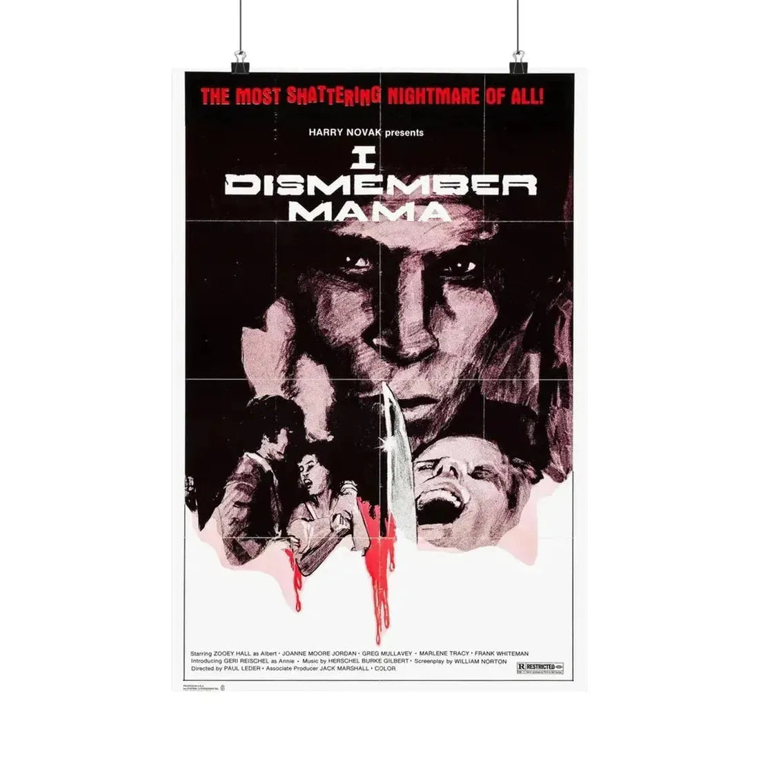 I DISMEMBER MAMA 1972 - Paper Movie Poster - The Sticker Space
