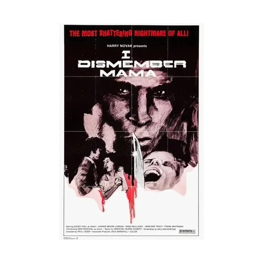 I DISMEMBER MAMA 1972 - Paper Movie Poster - The Sticker Space