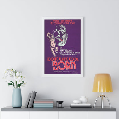 I DON'T WANT TO BE BORN (THE DEVIL WITHIN HER) 1975 - Framed Movie Poster-The Sticker Space