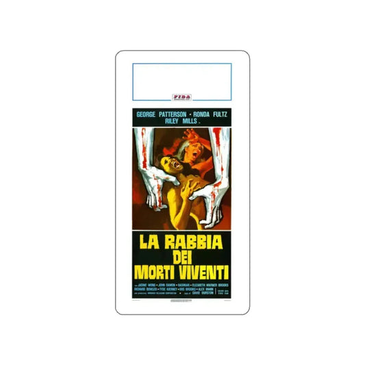 I DRINK YOUR BLOOD (ITALIAN) 1971 Movie Poster STICKER Vinyl Die-Cut Decal 2 Inch - The Sticker Space