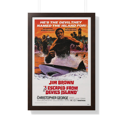 I ESCAPED FROM DEVILS ISLAND 1973 - Framed Movie Poster-20" x 30"-The Sticker Space