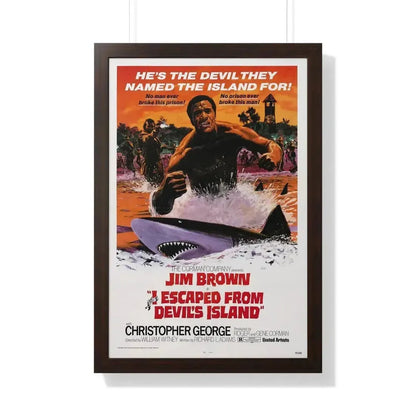 I ESCAPED FROM DEVILS ISLAND 1973 - Framed Movie Poster - The Sticker Space