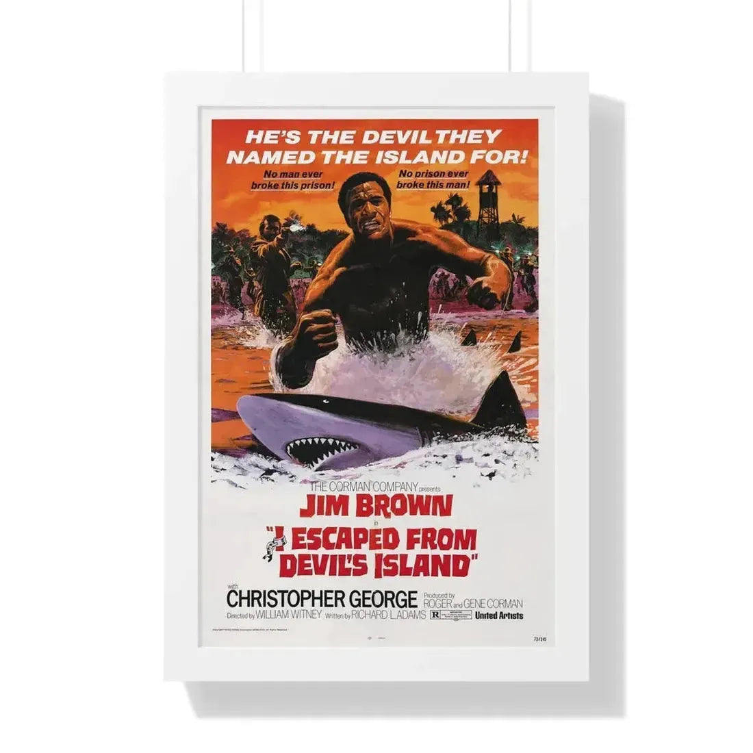 I ESCAPED FROM DEVILS ISLAND 1973 - Framed Movie Poster - The Sticker Space