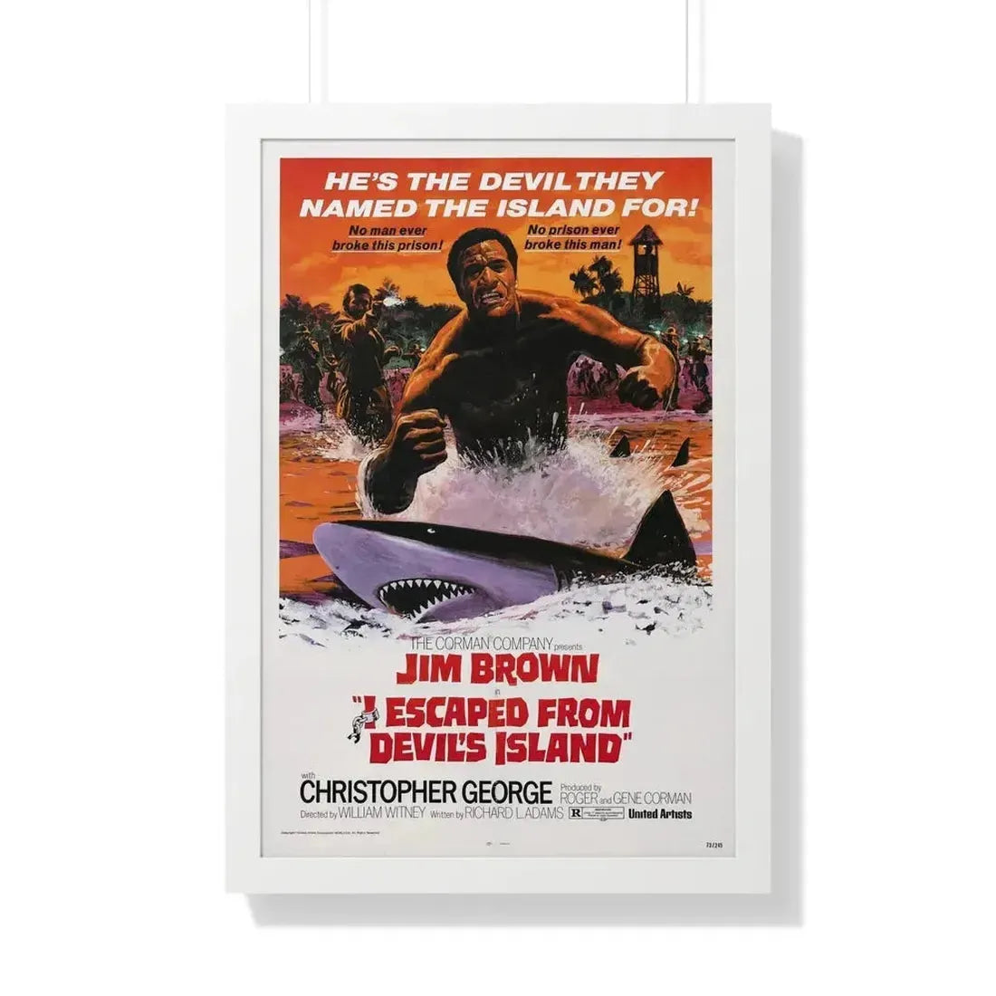 I ESCAPED FROM DEVILS ISLAND 1973 - Framed Movie Poster - The Sticker Space