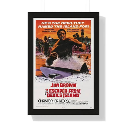 I ESCAPED FROM DEVILS ISLAND 1973 - Framed Movie Poster - The Sticker Space