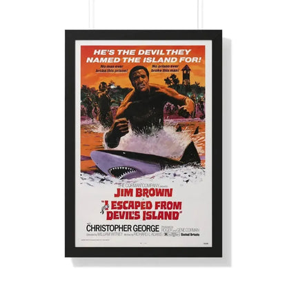 I ESCAPED FROM DEVILS ISLAND 1973 - Framed Movie Poster - The Sticker Space