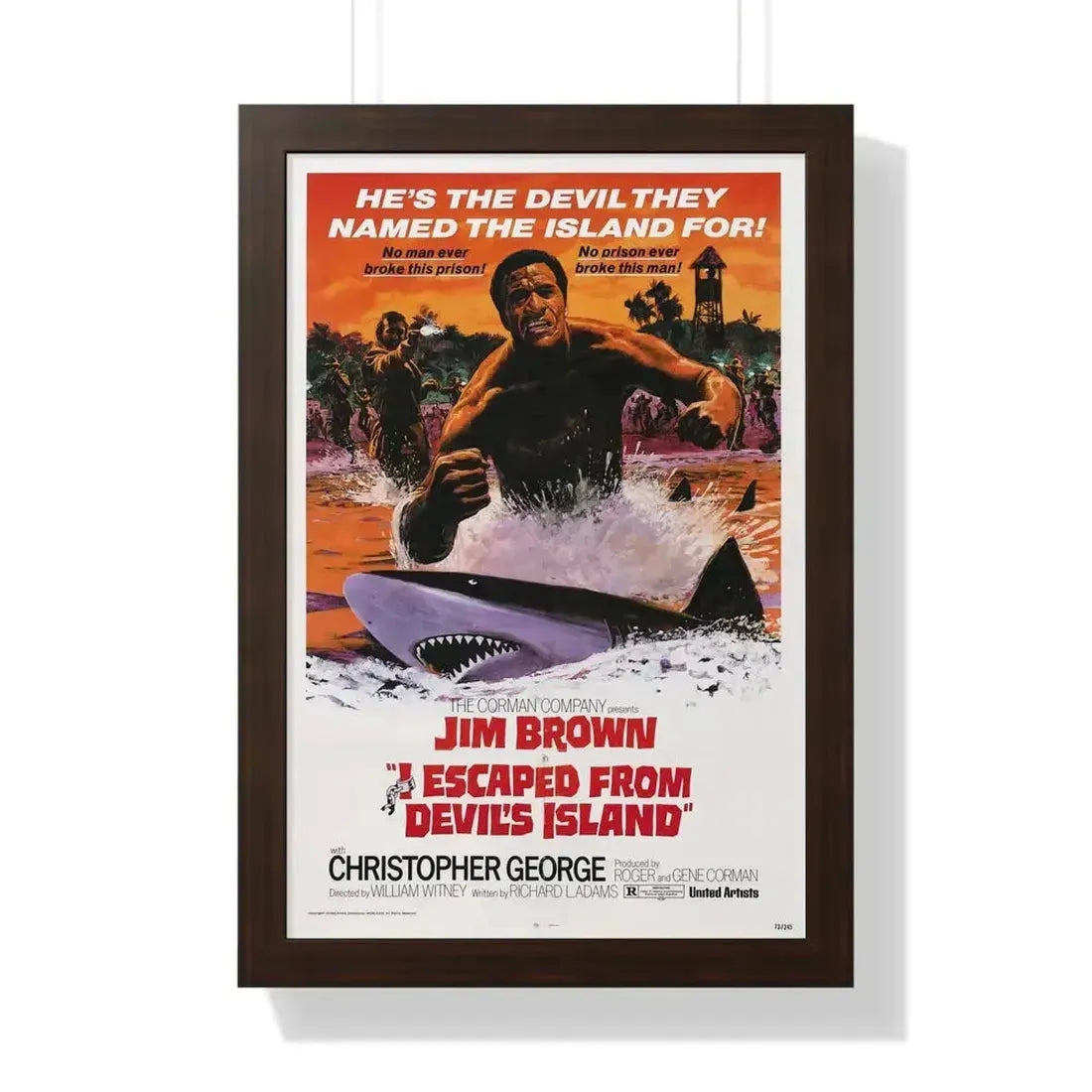 I ESCAPED FROM DEVILS ISLAND 1973 - Framed Movie Poster - The Sticker Space