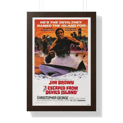I ESCAPED FROM DEVILS ISLAND 1973 - Framed Movie Poster - The Sticker Space