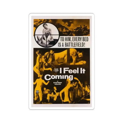 I FEEL IT COMING 1971 Movie Poster - STICKER Vinyl Kiss-Cut Decal 2 Inch White - The Sticker Space