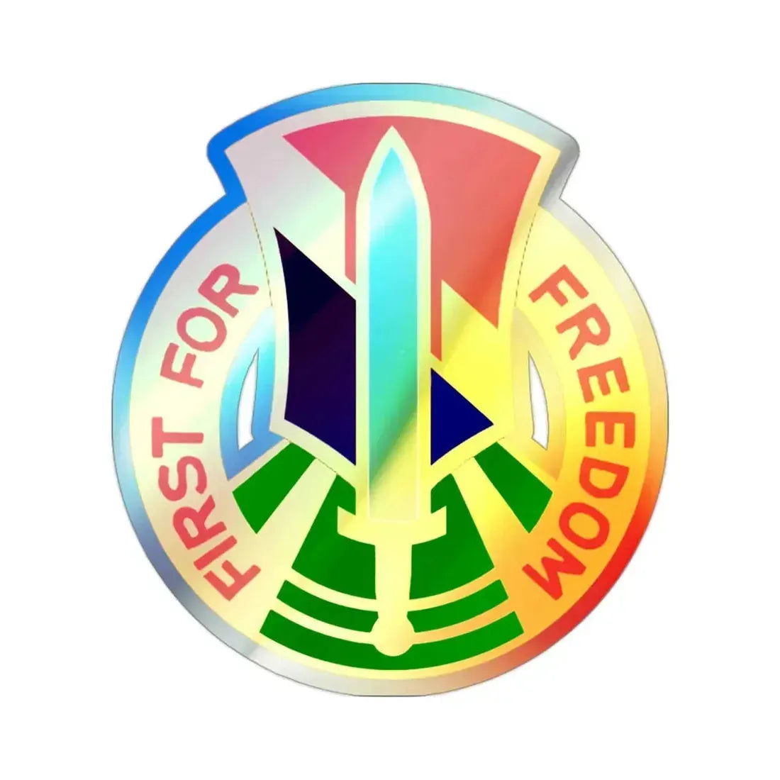 I Field Force Vietnam 2 (U.S. Army) Holographic STICKER Die-Cut Vinyl Decal 2 Inch Holographic - The Sticker Space