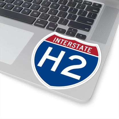 I-H2 (Hawaii) (Road Sign) STICKER Vinyl Kiss-Cut Decal - The Sticker Space