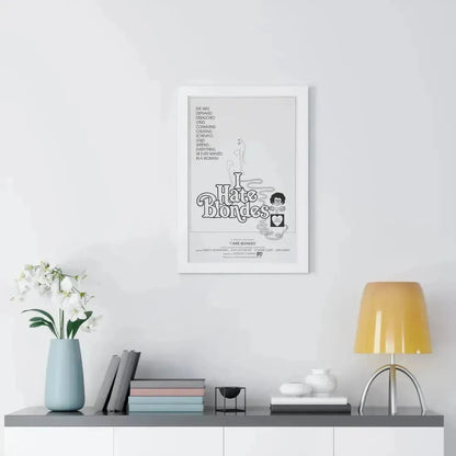 I HATE BLONDES 1980 - Framed Movie Poster - The Sticker Space