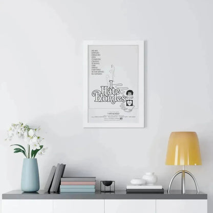 I HATE BLONDES 1980 - Framed Movie Poster - The Sticker Space