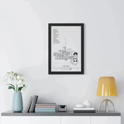 I HATE BLONDES 1980 - Framed Movie Poster - The Sticker Space