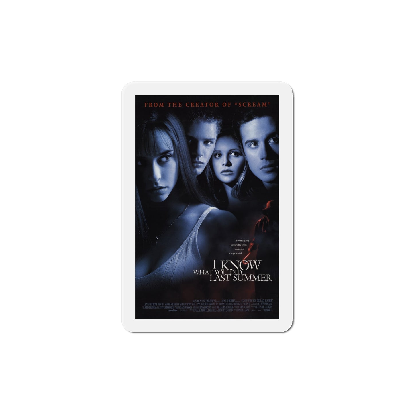 I Know What You Did Last Summer 1997 Movie Poster Die-Cut Magnet-5" x 5"-The Sticker Space