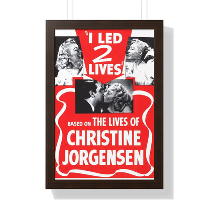 I LED 2 LIVES (GLEN OR GLENDA) 1953 - Framed Movie Poster-16″ x 24″-The Sticker Space