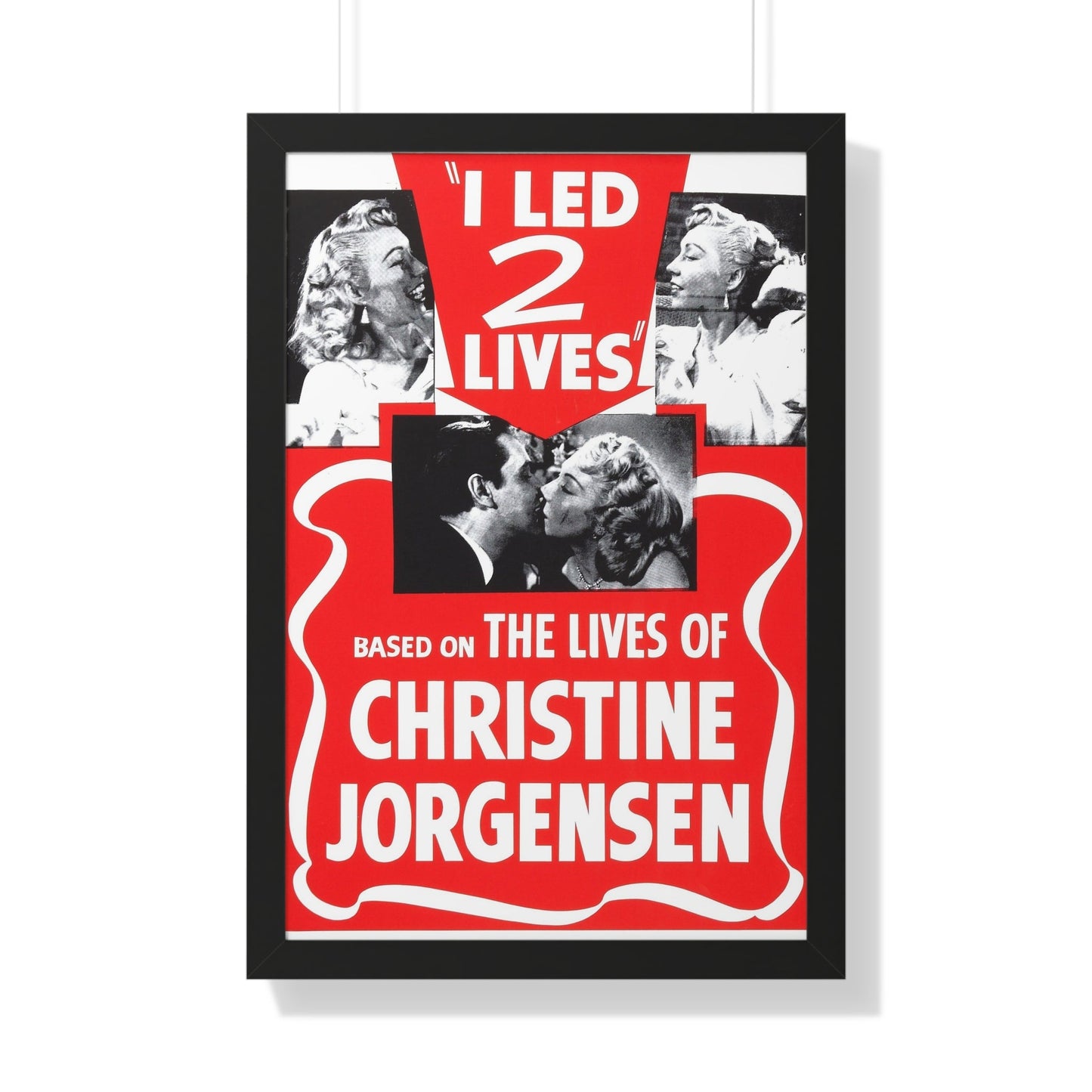 I LED 2 LIVES (GLEN OR GLENDA) 1953 - Framed Movie Poster-20" x 30"-The Sticker Space