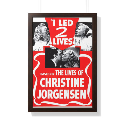 I LED 2 LIVES (GLEN OR GLENDA) 1953 - Framed Movie Poster-20" x 30"-The Sticker Space