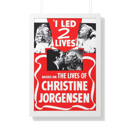 I LED 2 LIVES (GLEN OR GLENDA) 1953 - Framed Movie Poster-20" x 30"-The Sticker Space